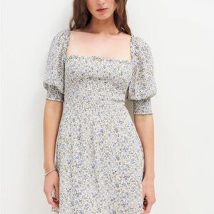 Reformation Elle Floral Mini Dress